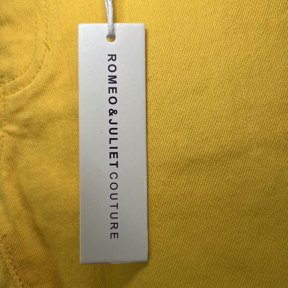 Romeo & Juliet Couture Skinny Jeans Womens Size 27 (27x28) Dandelion Yellow $140 - Picture 9 of 14